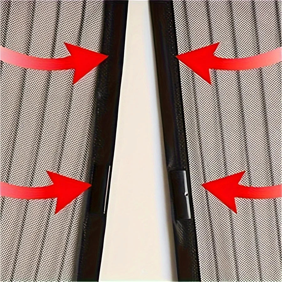 Magnetic Mosquito-Proof Magic Door Curtains, Polyester Edged Automatic Closing Magnetic Screen Door Curtains Available in size