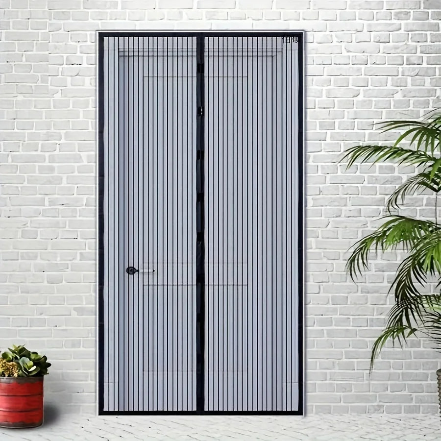 Magnetic Mosquito-Proof Magic Door Curtains, Polyester Edged Automatic Closing Magnetic Screen Door Curtains Available in size